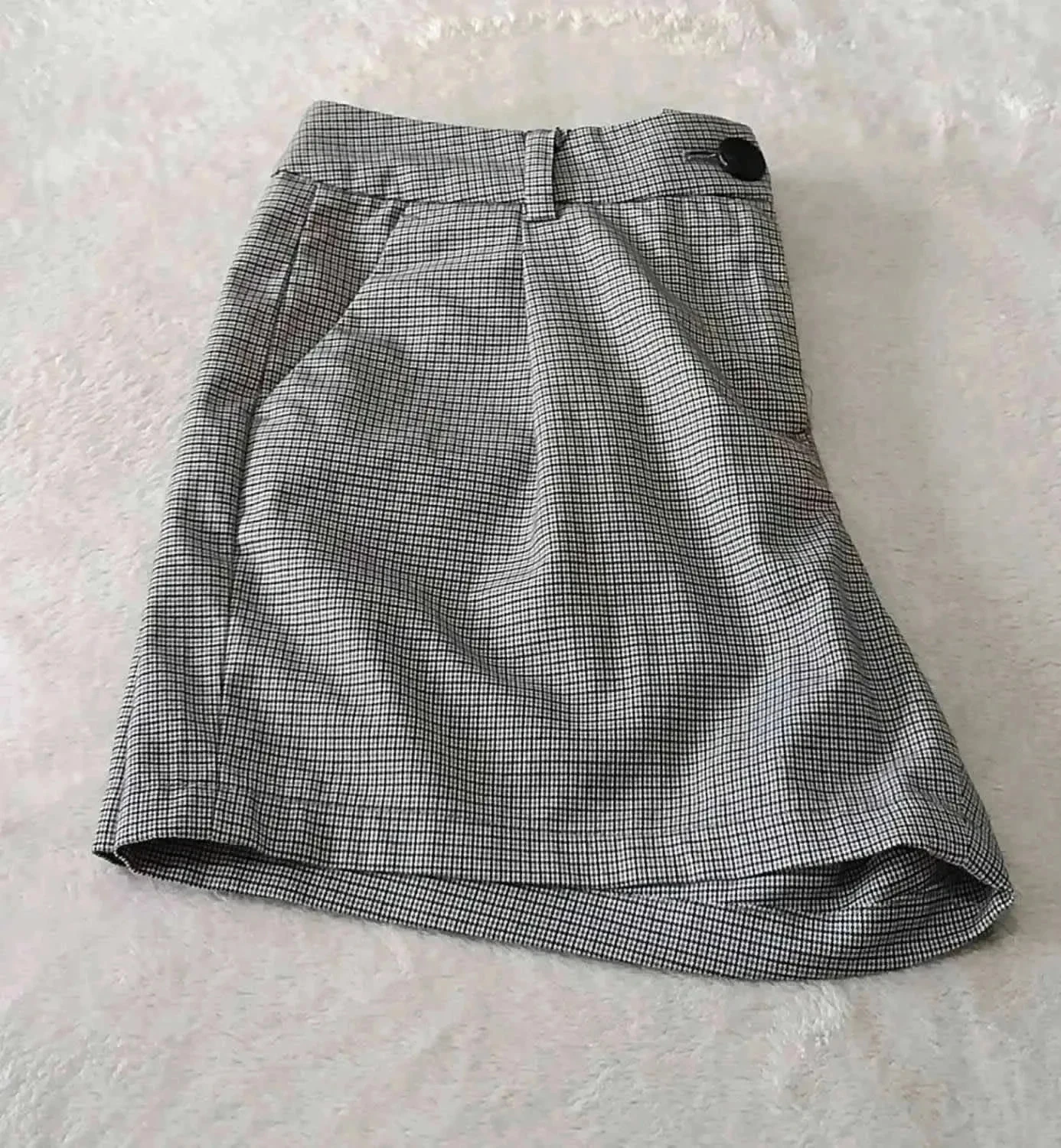 Mini short de cuadros gris Talla 36 – photo 6